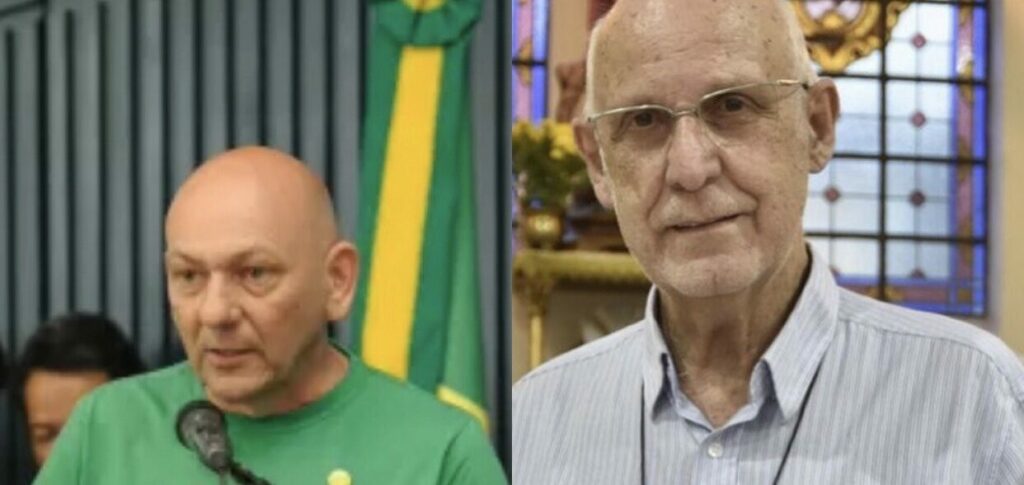 Padre Júlio e Luciano Hang