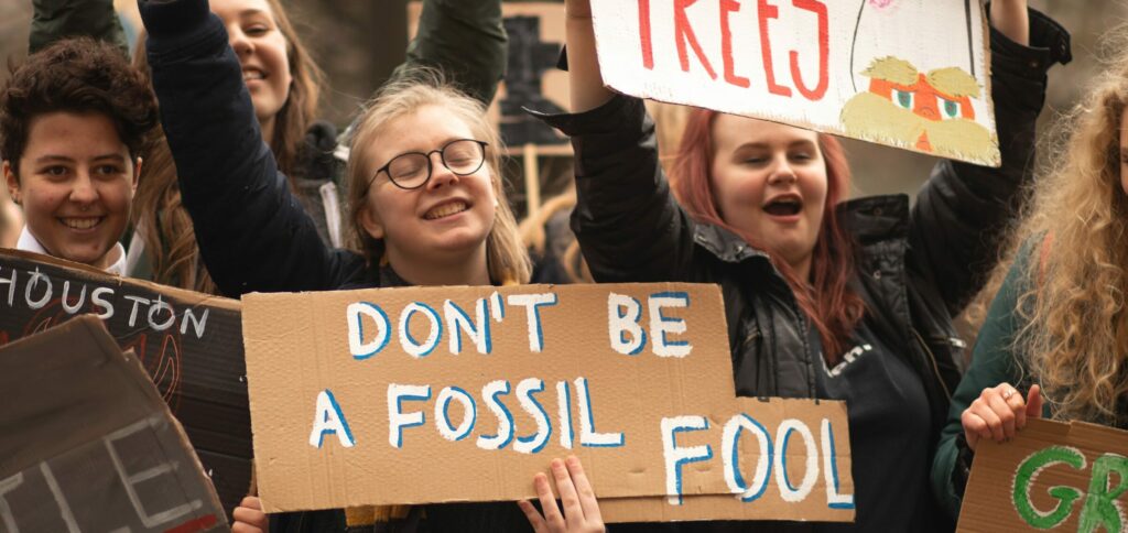 protesto contra aquecimento global