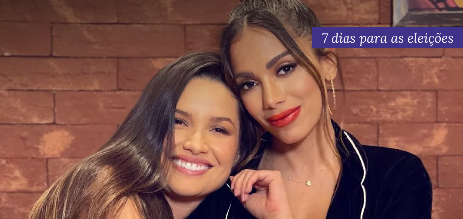 Juliette e Anitta declaram apoio à Lula