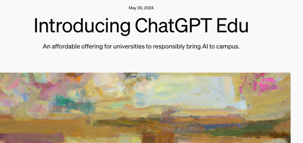 ChatGPT Edu: OpenAI está tornando o ChatGPT mais acessível para escolas e organizações sem fins lucrativos