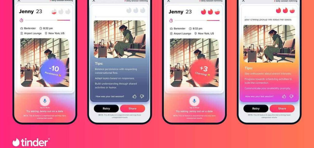 Tinder lança "O Jogo do Jogo": IA para aprimorar suas habilidades de paquera
