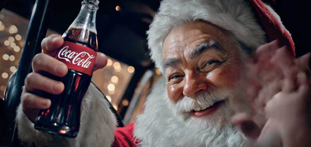 Coca-Cola aposta novamente em anúncios natalinos feitos com IA