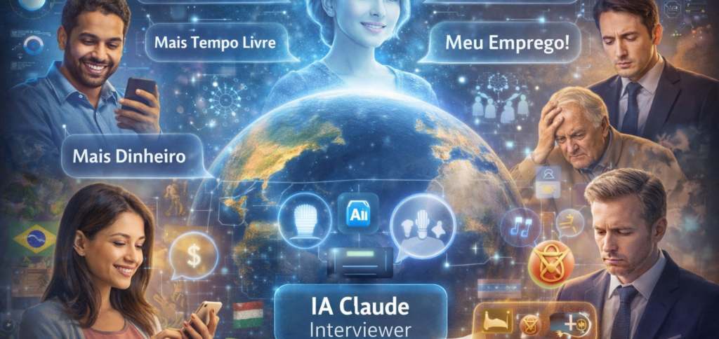 IA sob o olhar humano: estudo da Anthropic revela esperanças e medos globais sobre a tecnologia